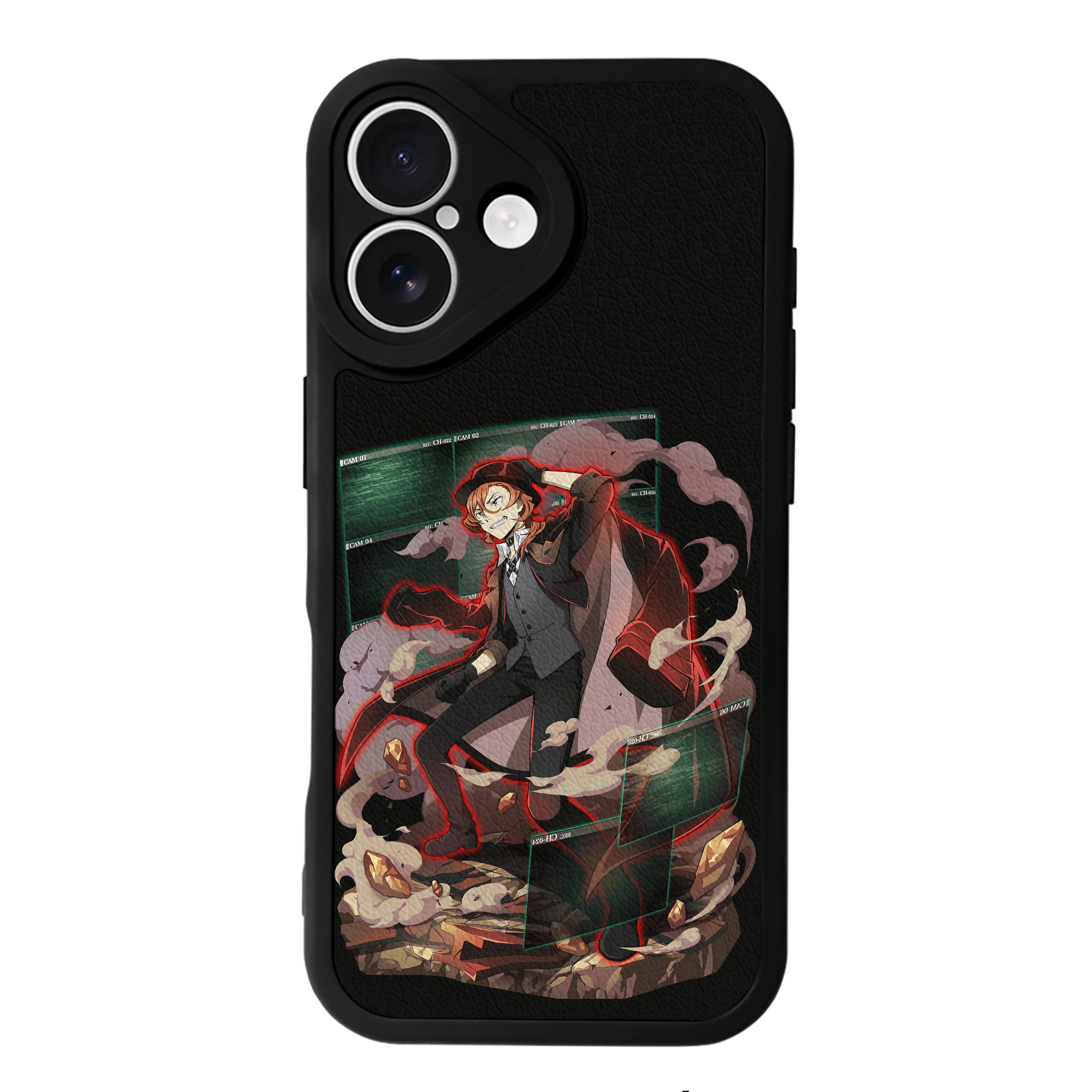（画像用） 文豪ストレイドッグス Bungo Stray Dogs 【iPhone 16シリーズ対応】シリコンスマホケース（レザー調） 材質：シリコン